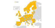 Carte de navigation pour DVD90 Navi, Europe 2014/2015